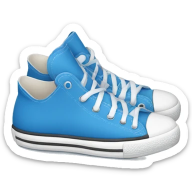 a blue converse shoe sticker