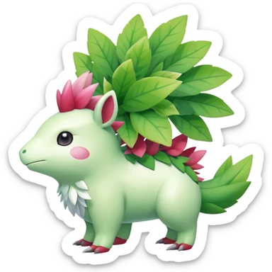 Shiny Shaymin-Amaura-Meganium-Hybrid (Full body) sticker