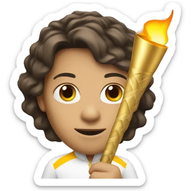 include my headshot with the Olympic torch sticker