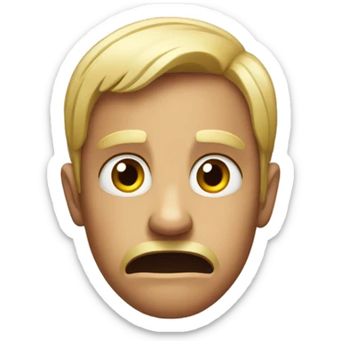 Fearful Face Emoji sticker