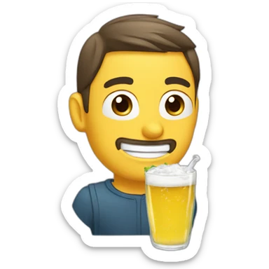 Jueza con botella y  copa de champaña sticker