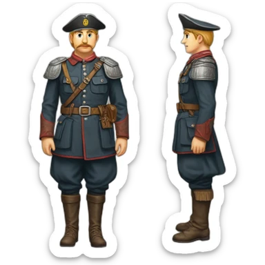 Jarl uniforme allemand 1940 sticker