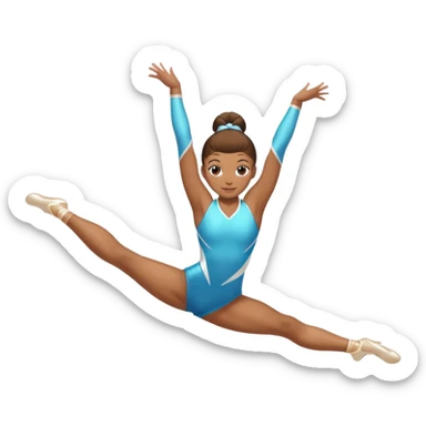 Athletic woman who was a gymnast and cheerleader sticker