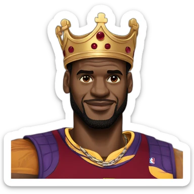 Lebron james king sticker