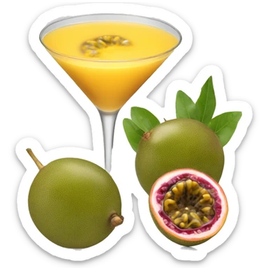 Passion fruit martini sticker
