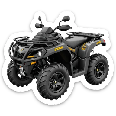 Atv color negro can-am Outlander 1000 xtp sticker
