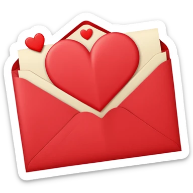 love letter valentines day sticker