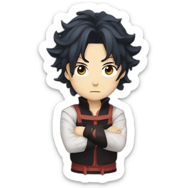 Gojo saturo x demon slayer sticker