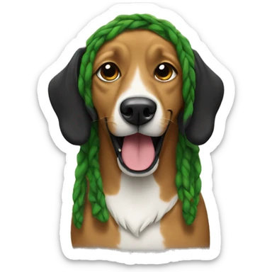 Reggae dog sticker