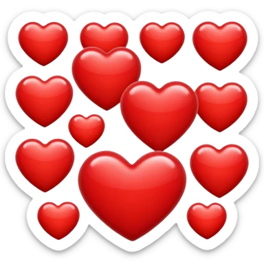 heart emojis sticker