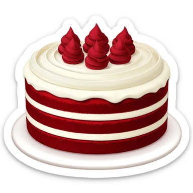 Red velvet cake sticker