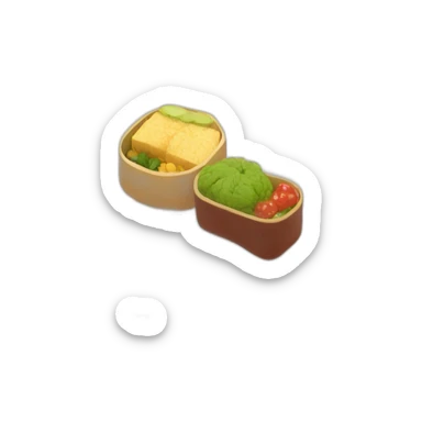 kawaii bento box sticker