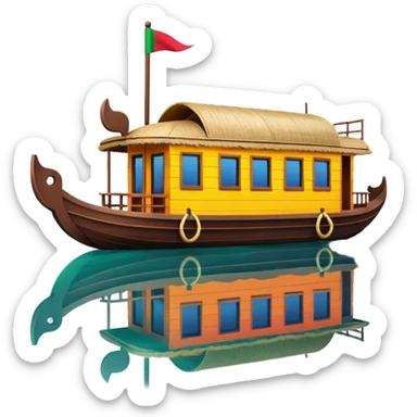 Kerala house boat sticker