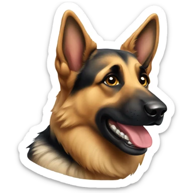 german shepherd dog sticker