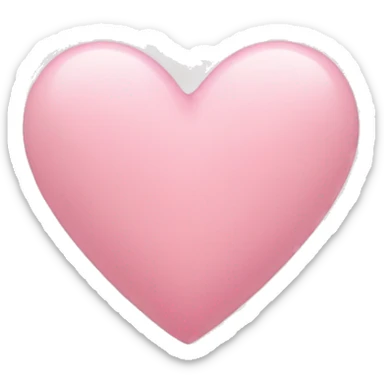 Light pink heart sticker