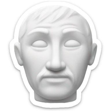 White marble body scale sticker