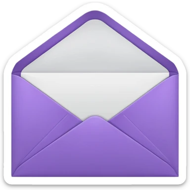 purple envelope sticker