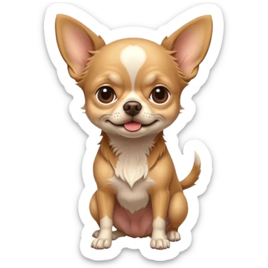 old chihuahua full body sticker