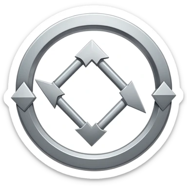 two arrows forming a circular loop pointing in an anticlockwise direction, refresh symbol sticker