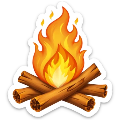 simple bonfire  sticker