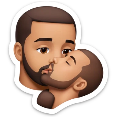 Drake kissing Drake emotionally sticker