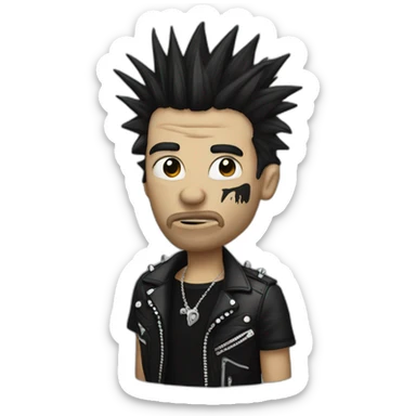 A punk who is dead sticker