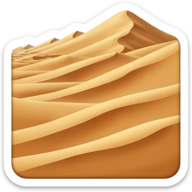 desert dunes scene. sticker