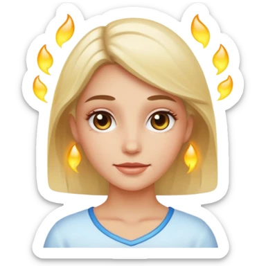 Clean girl caucásica  sticker