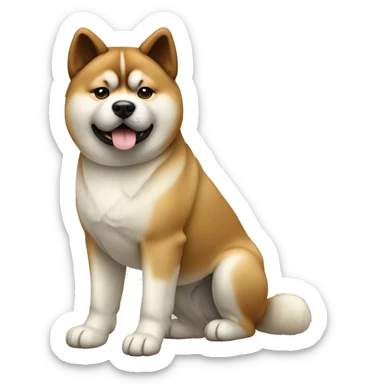 Akita Dog Breed Full Body sticker