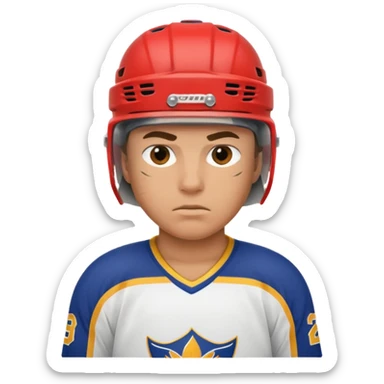 hockey player sticker