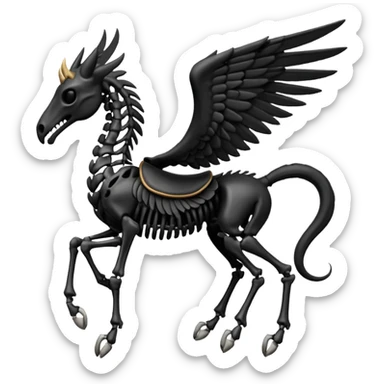 Harry potter thestral saddle sticker