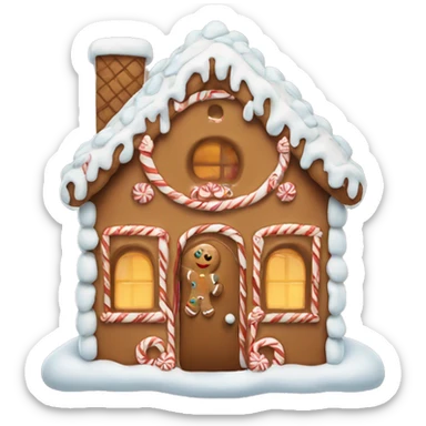 gingerbread house sticker