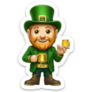 Notre dame leprechaun sticker
