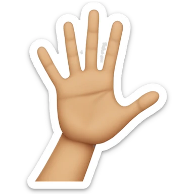 mano con puño cerrado sticker