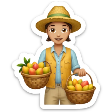 VENDEDOR DE MANGOS CUERPO COMPLETO sticker