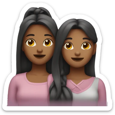 three girl best friends sticker