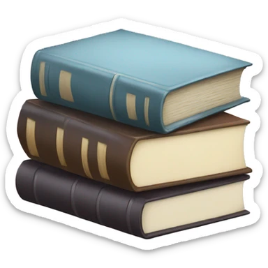 Stack of books sticker