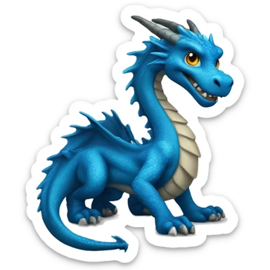 Blue dragon sticker
