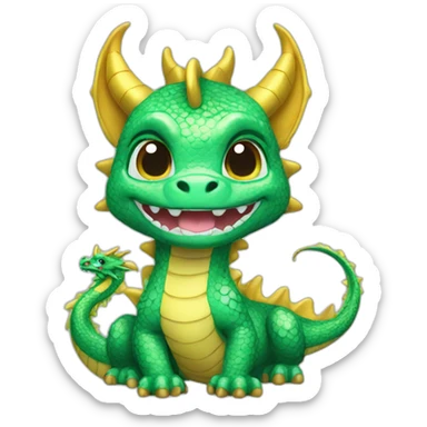 dragon cute blingbling sticker