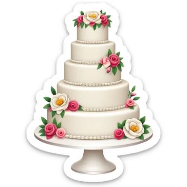 wedding cake sticker
