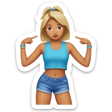 Girl twerking  sticker
