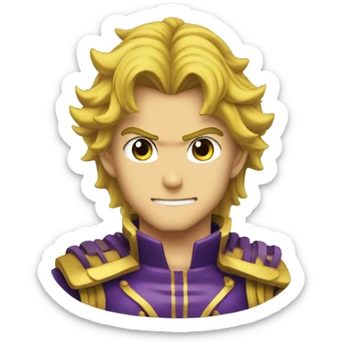 dio from jojos bizzare adventure part 3 sticker