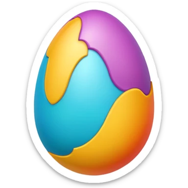Easter egg sticker