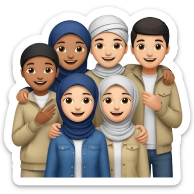 slang Muslim teenagers sticker