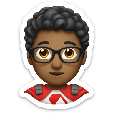 a supreme secondary learner student something like superhero sticker