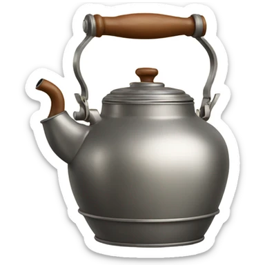 Vintage fancy kettle sticker