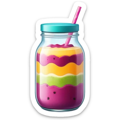 smoothie in a jar sticker