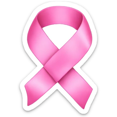 Pink ribbon sticker