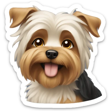 Yorkshire dog cute sticker