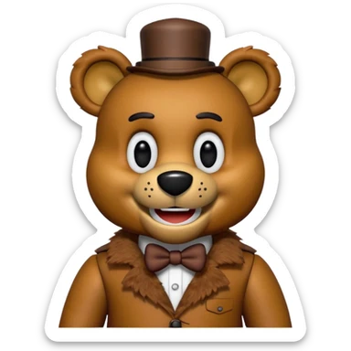 Freddy Faz Bear sticker